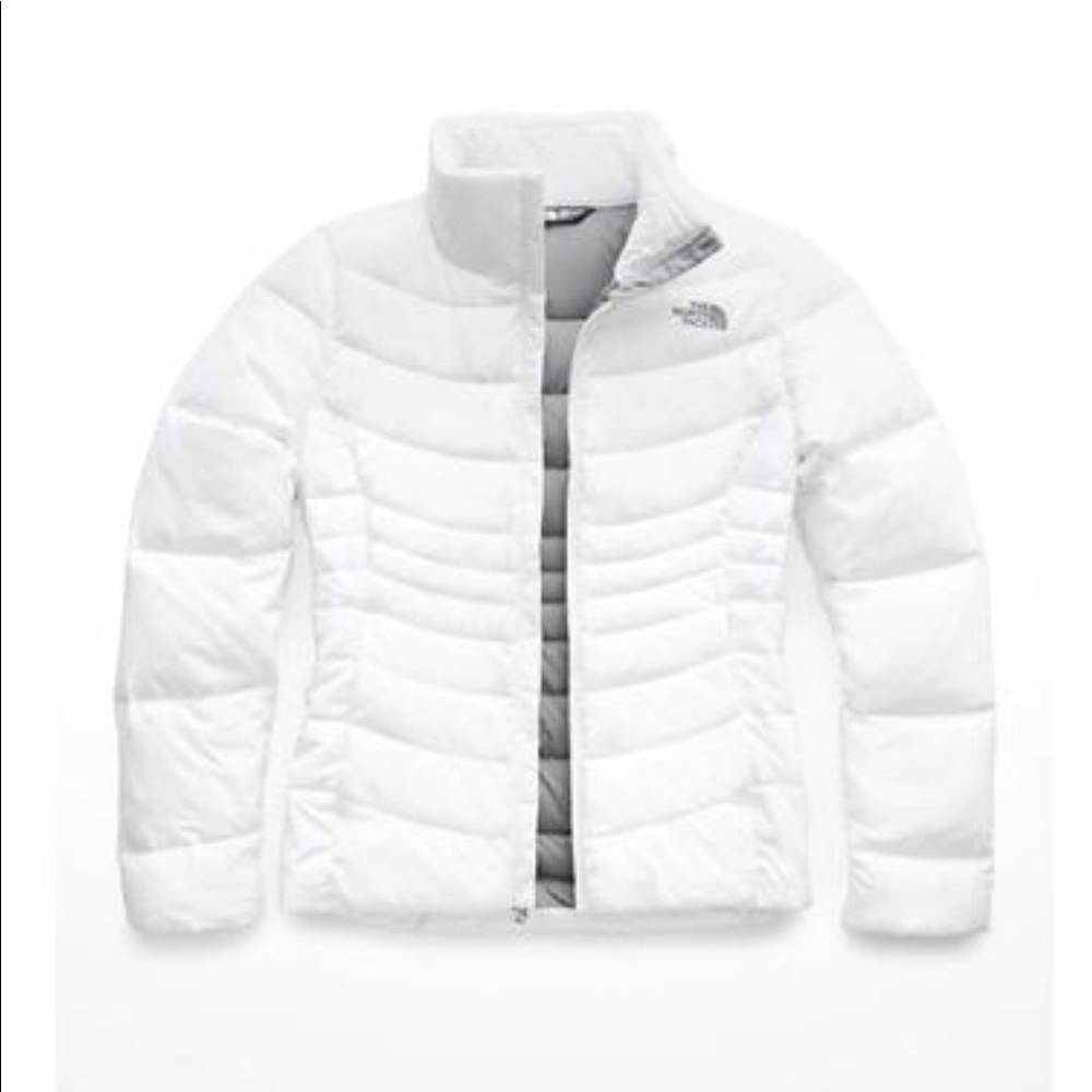 White North Face Rain Jacket